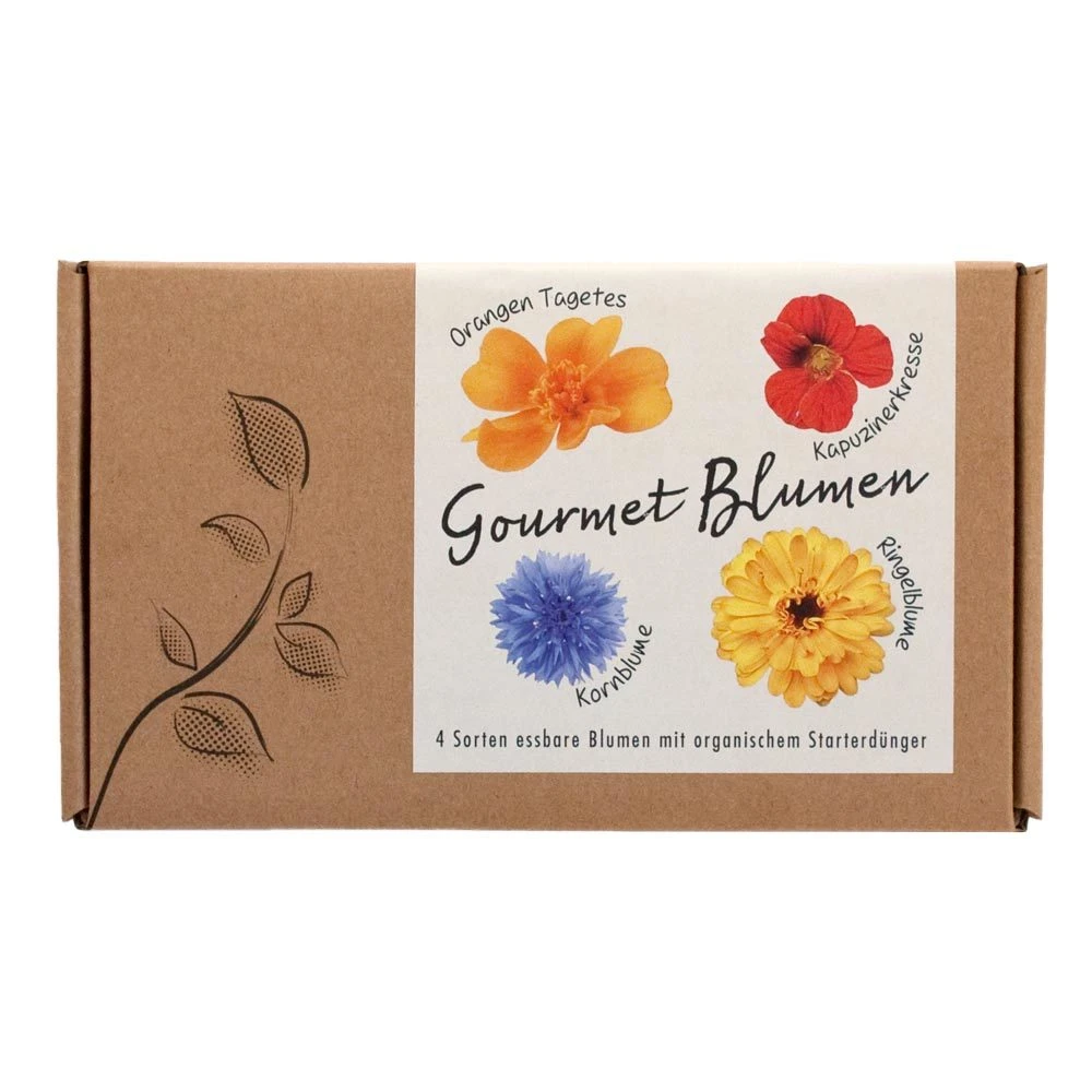 Blumensamen-Set Gourmet Blumen, Essbar, Bienenfreundlich, Dekorativ 3 Blumensamen-Set Gourmet Blumen, Essbar, Bienenfreundlich, Dekorativ