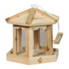 Vogelhaus Pavillon 6-Eck Hängend, FSC®-Holz Und Acrylglas, Ca. 19 X 18 X 18 Cm -LECHUZA || Elho Verkaufsgeschäft 0910100614 Vogelhaus Pavillon 6 eck FSC mit Futterterrasse u Kordel 1 55366