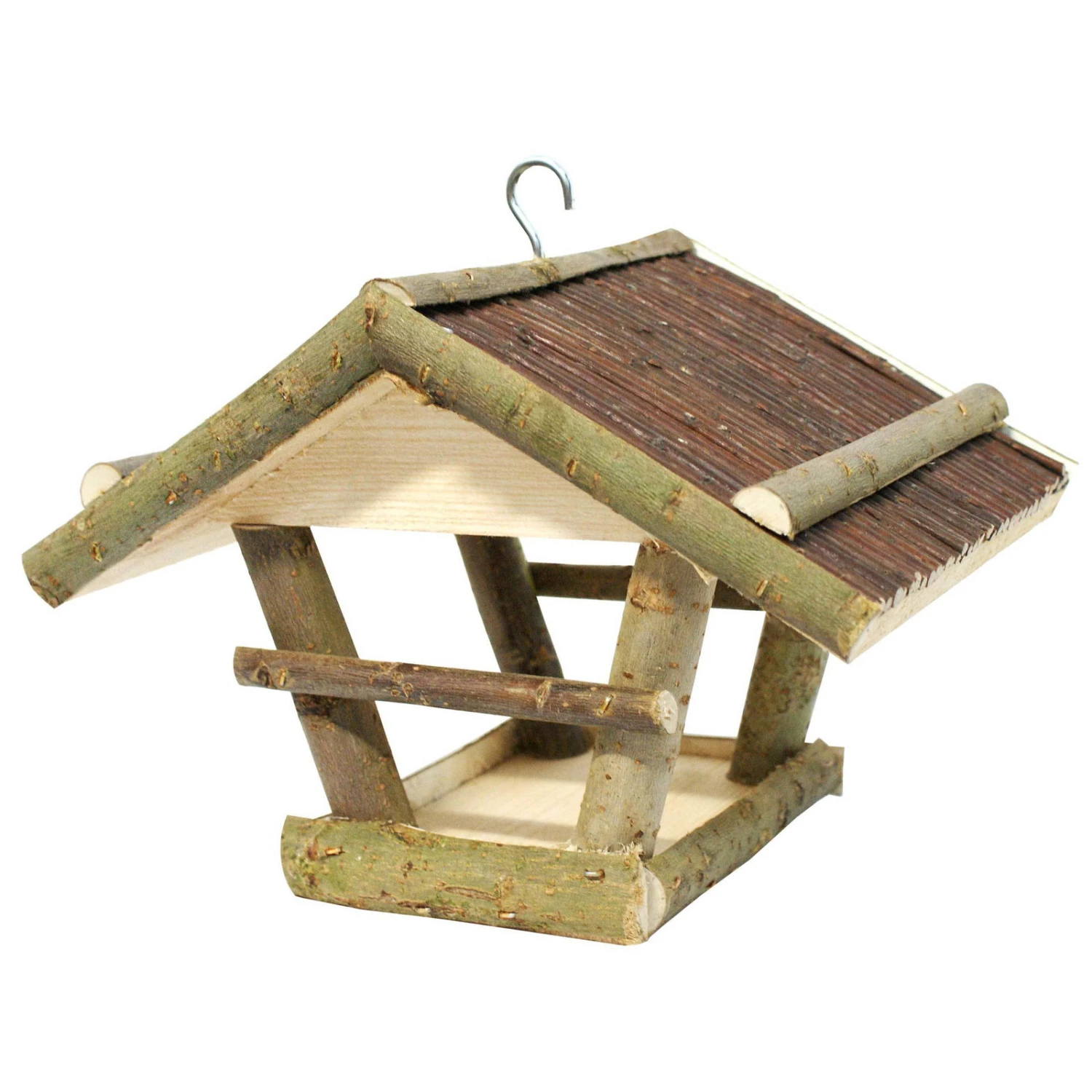Vogelhaus Mit Weidendach, 38 X 32 X 26 – 29 Cm 3 Vogelhaus Mit Weidendach, 38 X 32 X 26 – 29 Cm