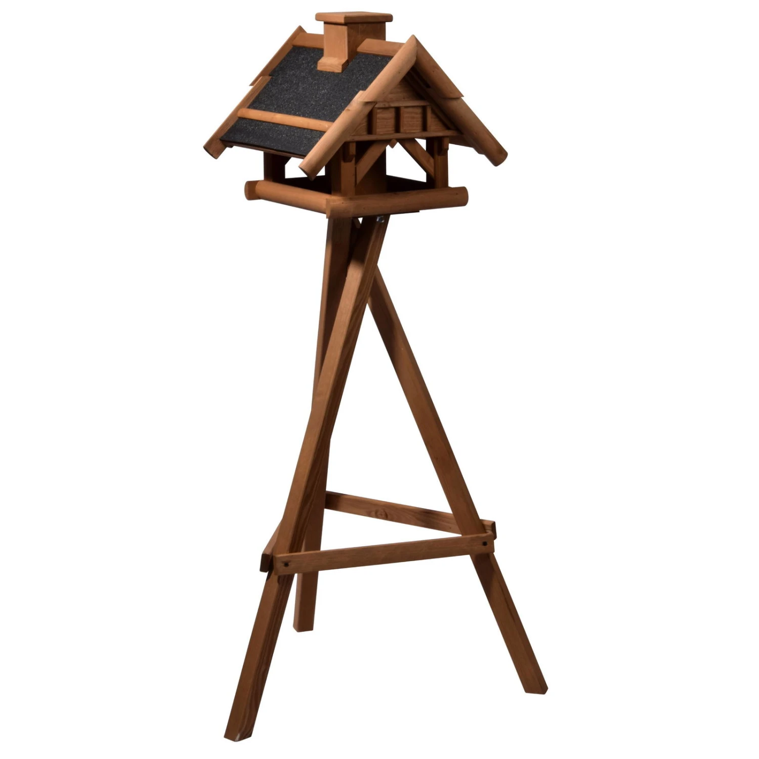 Vogelhaus Inkl. Ständer, Holz, Bernstein, 39 X 38 X 33 Cm 6 Vogelhaus Inkl. Ständer, Holz, Bernstein, 39 X 38 X 33 Cm – Bild 4