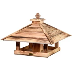 Kiefer-Vogelhaus 'Heat', Geflammt, 49 X 49 X 39 Cm 9 Kiefer-Vogelhaus 'Heat', Geflammt, 49 X 49 X 39 Cm -LECHUZA || Elho Verkaufsgeschäft 0910101501 Vogelfutterhaus Heat 3 118881