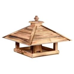 Kiefer-Vogelhaus 'Heat', Geflammt, 49 X 49 X 39 Cm 7 Kiefer-Vogelhaus 'Heat', Geflammt, 49 X 49 X 39 Cm -LECHUZA || Elho Verkaufsgeschäft 0910101501 Vogelfutterhaus Heat 4 118879