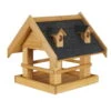 Vogelfutterhaus, Natur, Kiefernholz, 38 X 38 X H 39 Cm 1 Vogelfutterhaus, Natur, Kiefernholz, 38 X 38 X H 39 Cm -LECHUZA || Elho Verkaufsgeschäft 0910101515 Vogelfutterhaus aus Kiefernholz gebeizt 110459