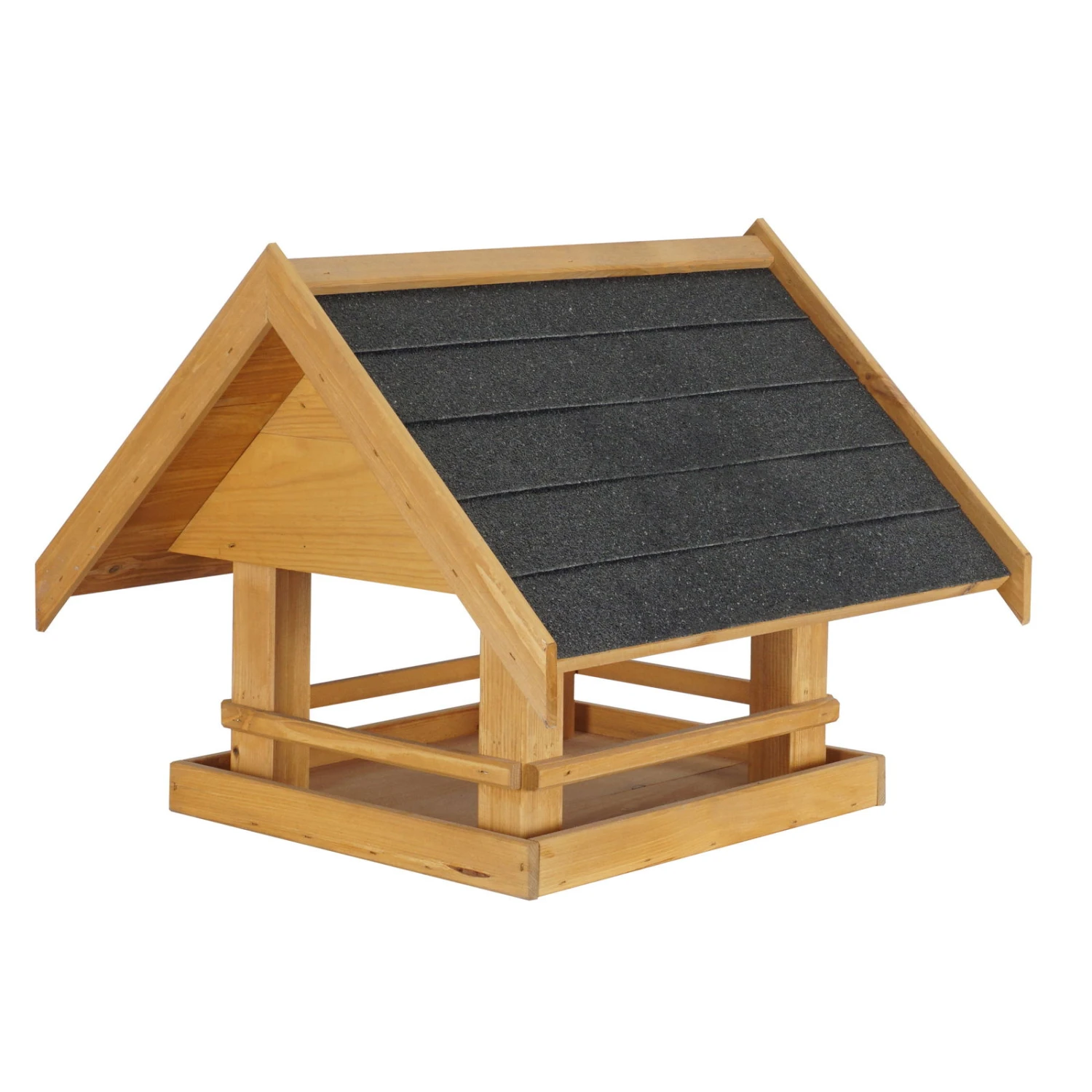 Vogelfutterhaus, Natur, Kiefernholz, 57 X 51 X H 45 Cm 3 Vogelfutterhaus, Natur, Kiefernholz, 57 X 51 X H 45 Cm