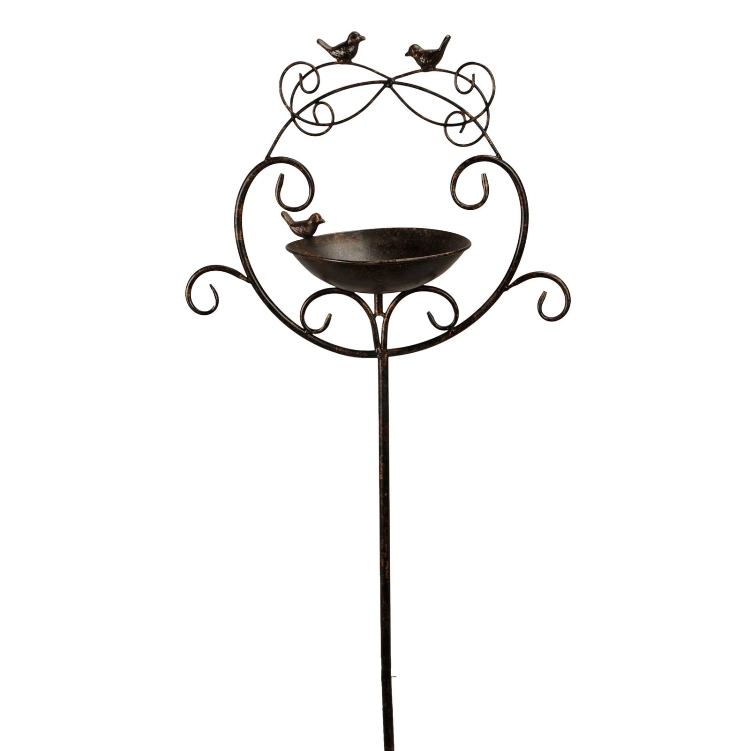 Vogeltränke Am Stab, Braun, Höhe Ca. 157 Cm 3 Vogeltränke Am Stab, Braun, Höhe Ca. 157 Cm