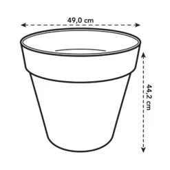 Elho Pflanzgefäß Loft Urban Round, Anthrazit 7 Elho Pflanzgefäß Loft Urban Round, Anthrazit -LECHUZA || Elho Verkaufsgeschäft 12 loft round wheels 50 brique 8711904332600