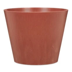Pflanzgefäß 'Purista' Mit Reservoir, Rund, Hellbraun, Kunststoff