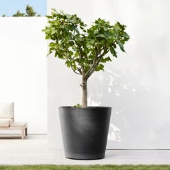 Pflanzgefäß 'Amsterdam', Dunkelgrau, Ø 60 X H 56 Cm -LECHUZA || Elho Verkaufsgeschäft 3210104144 pflanzgefaess amsterdam mit rollen 117500