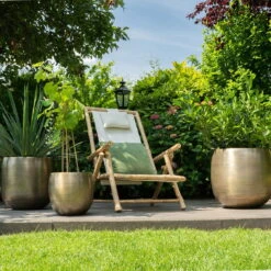 Pflanzgefäß 'Rowen', Gold, Ø 42 X H 41 Cm 14 Pflanzgefäß 'Rowen', Gold, Ø 42 X H 41 Cm -LECHUZA || Elho Verkaufsgeschäft 3210801621 3210801622 3210801623 Pflanzgefaess Rowen gold 3 114984