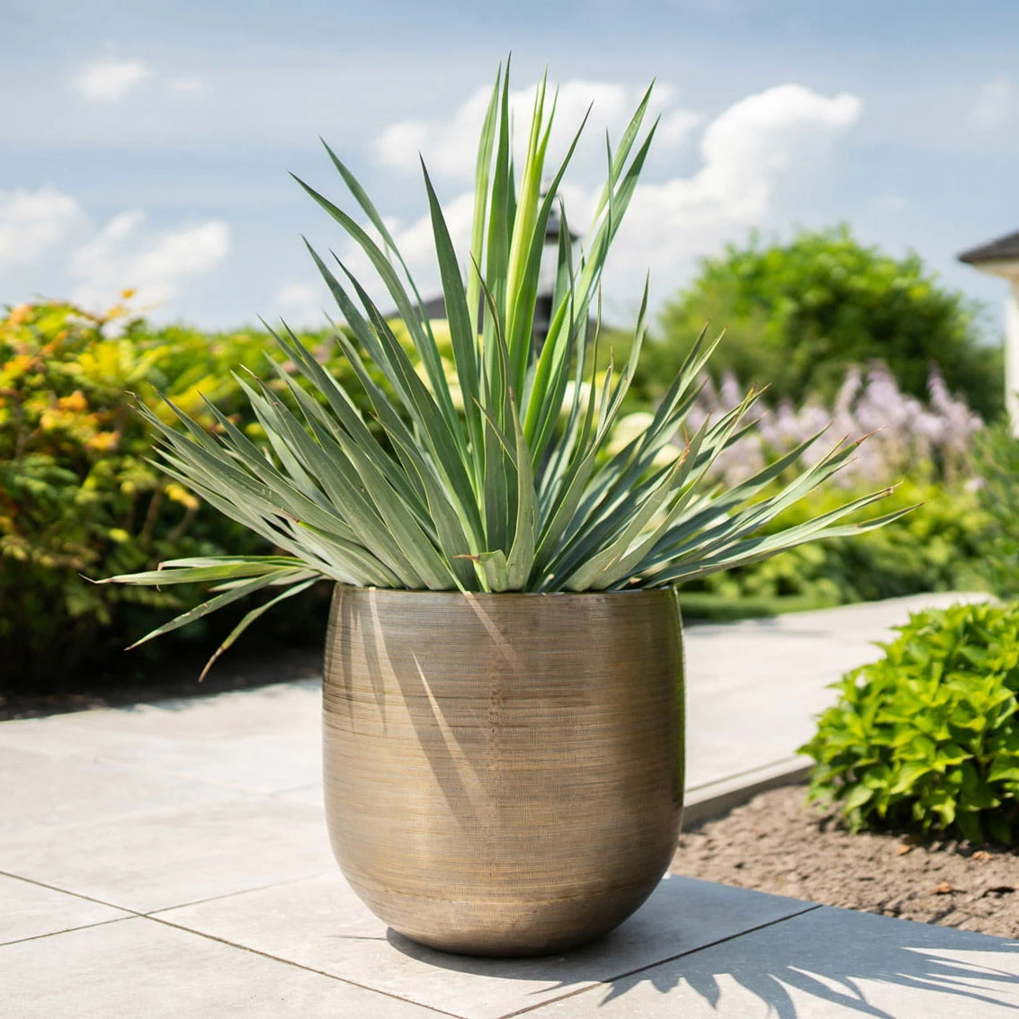 Pflanzgefäß 'Rowen', Gold, Ø 42 X H 41 Cm 7 Pflanzgefäß 'Rowen', Gold, Ø 42 X H 41 Cm – Bild 5