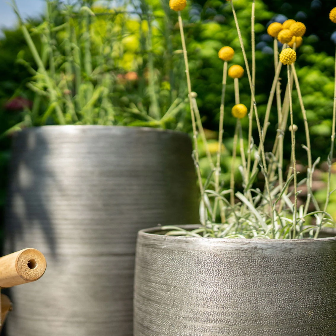Pflanzgefäß 'Rowen', Silber, Ø 47 X H 82 Cm 5 Pflanzgefäß 'Rowen', Silber, Ø 47 X H 82 Cm – Bild 3