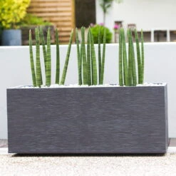 Pflanzkasten Graphit Hutch, Anthrazit, L 99,5 X B 39,5 X H 43,5 Cm -LECHUZA || Elho Verkaufsgeschäft 3230100939 Pflanzkasten Graphit Hutch anthrazit 99 5x39 5x43 5cm 98l 02 48337