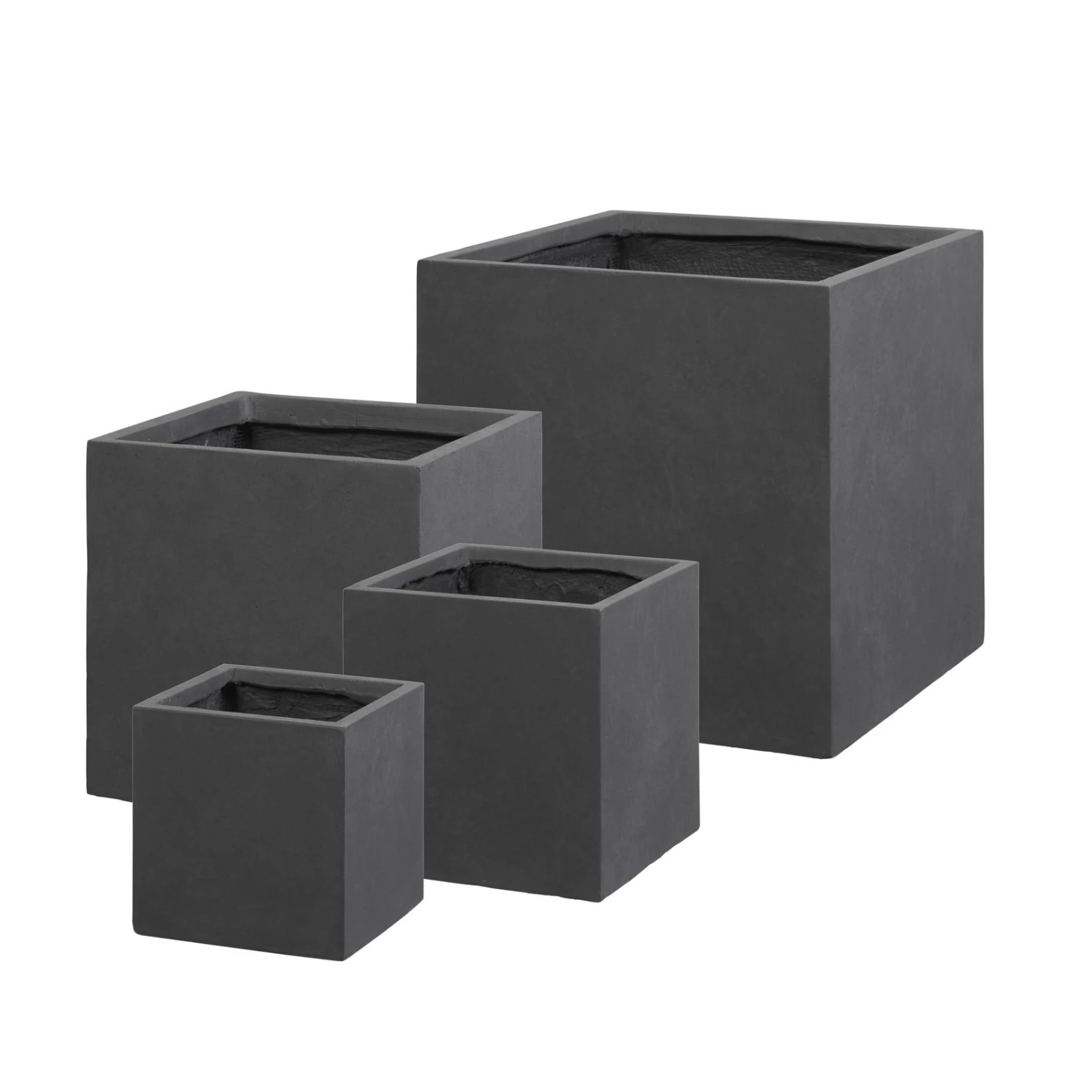 Pflanztrog 'Basic Ciber', Grafit, L 25 X B 25 X H 25 Cm 3 Pflanztrog 'Basic Ciber', Grafit, L 25 X B 25 X H 25 Cm