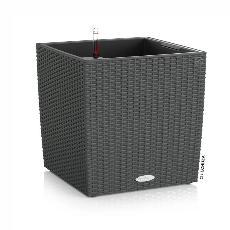 Lechuza Cube Cottage 40, Granit, All-in-One-Set 3 Lechuza Cube Cottage 40, Granit, All-in-One-Set – Bild 2