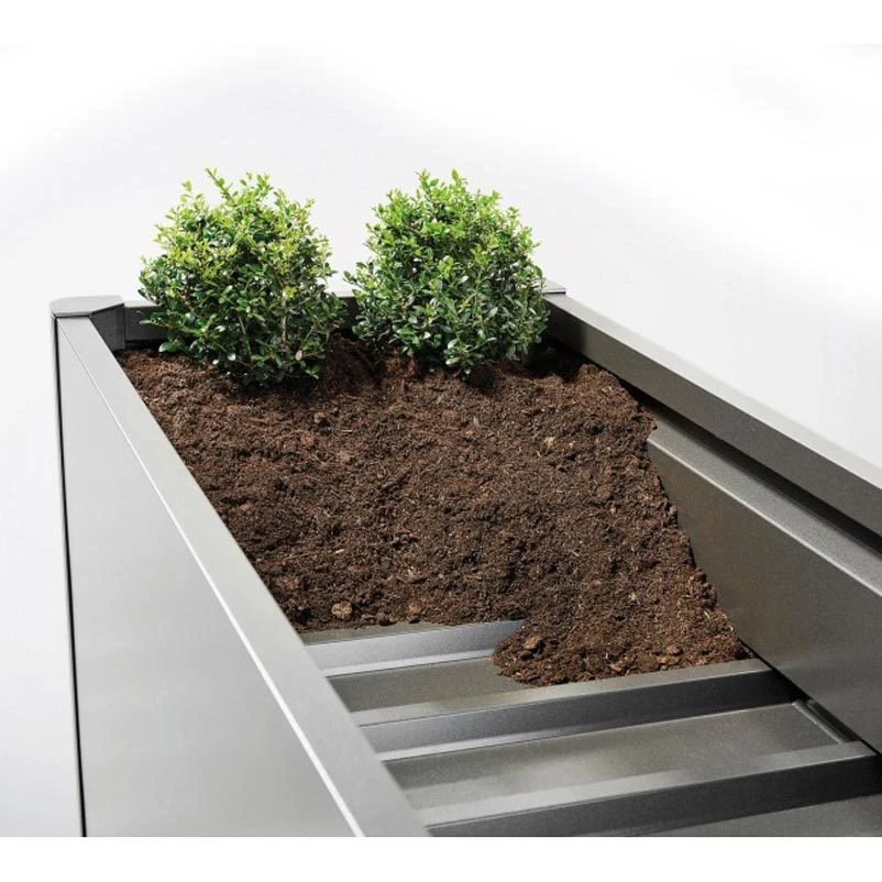 Biohort Pflanzbeet "Belvedere", Verzinktes Stahlblech, Zeitloses Design, Einlegeboden 4 Biohort Pflanzbeet "Belvedere", Verzinktes Stahlblech, Zeitloses Design, Einlegeboden – Bild 2